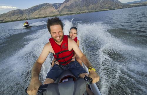 Willard Bay Jet Skiing Willard Bay State Park, Box Elder County, Utah
