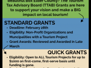 Infographic about 2025 Box Elder County Tourism Tax Advisory Board Grants