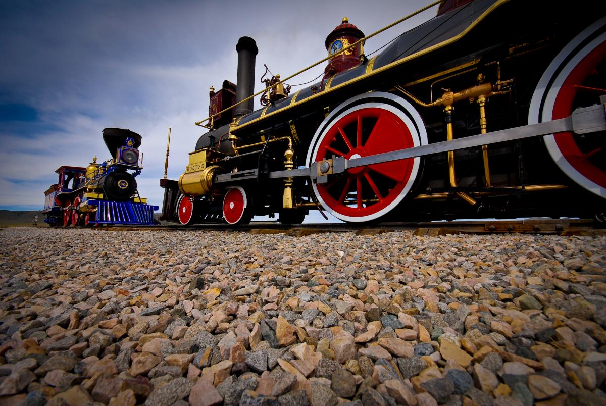 Trains at Golden Spike National Historical Park