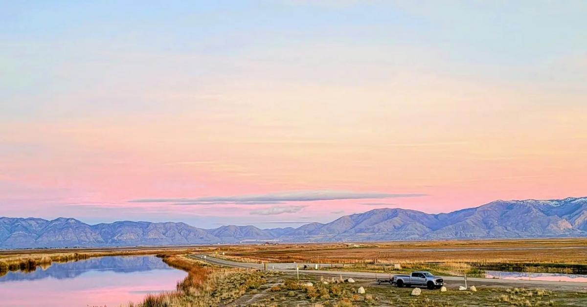 Bear River Bird Refuge Sunset