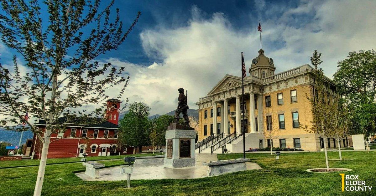 Box Elder County Administration Building also known as the Historic Courthouse in Brigham City, Utah